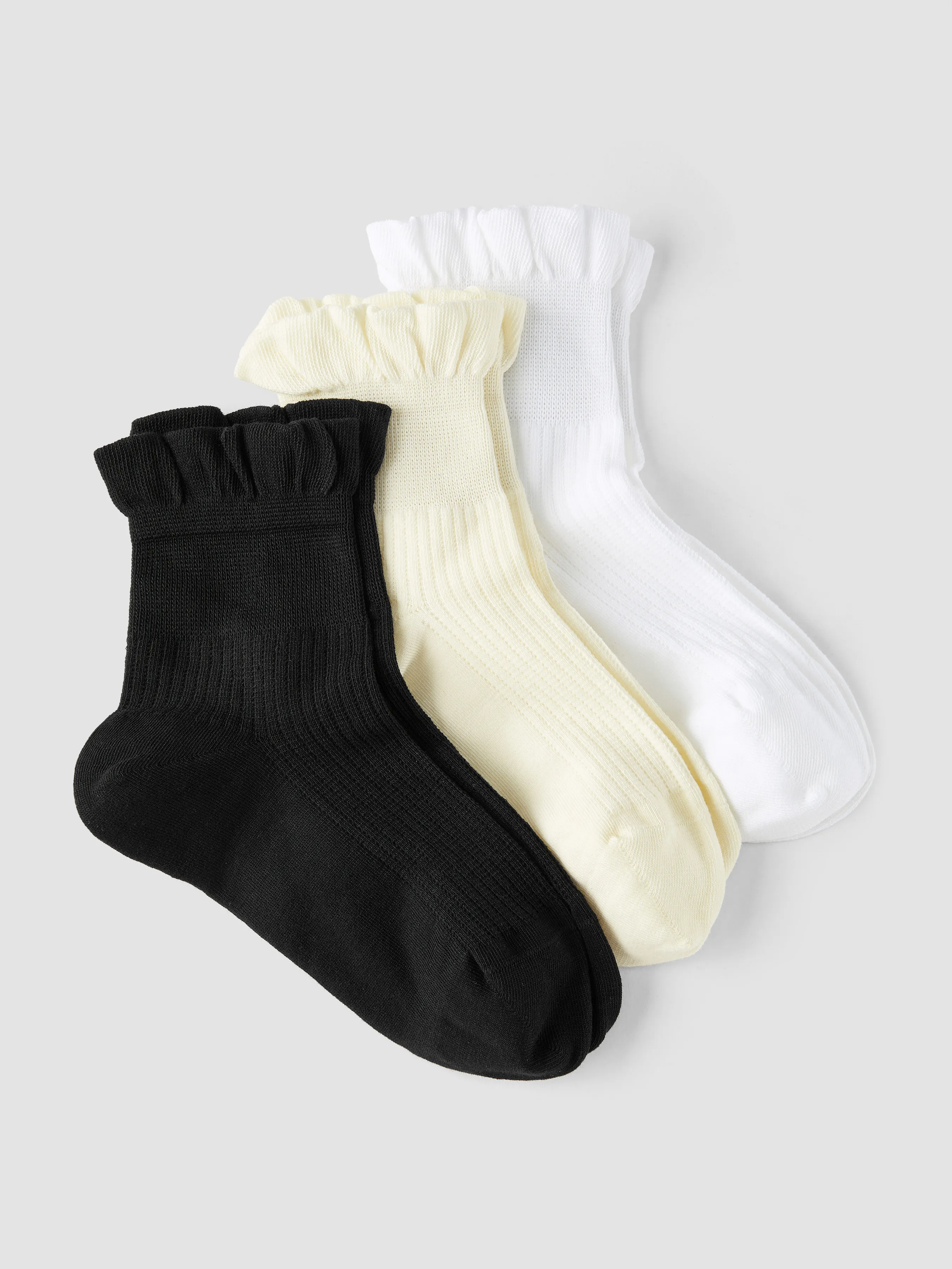 3 PAIRES DE CHAUSSETTES À VOLANTS