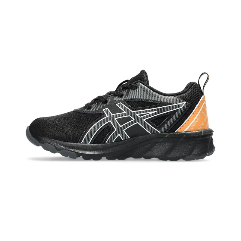 BASKETS ASICS GEL QUANTUM 90 IV PS NOIRES ET ORANGES