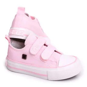 Baskets Basses Enfant Avec Velcro Big Star HH374099 Rose