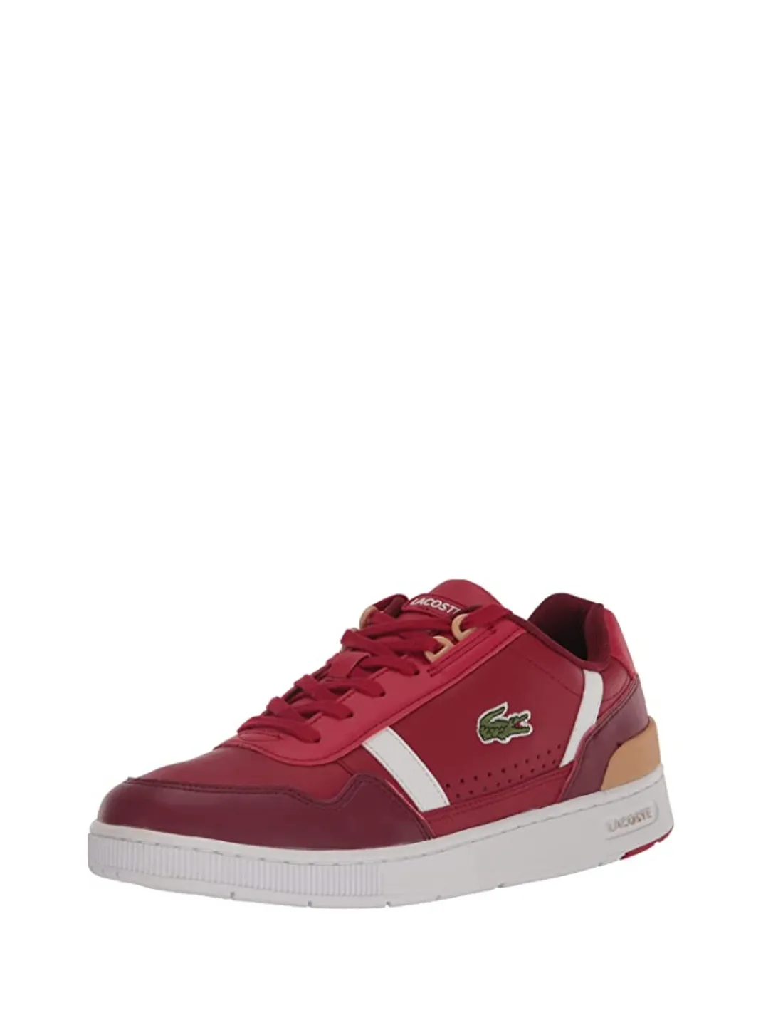 Baskets homme Lacoste ref 58241 17K Rouge/Blanc