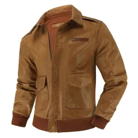 Blouson Aviateur Daim Camel