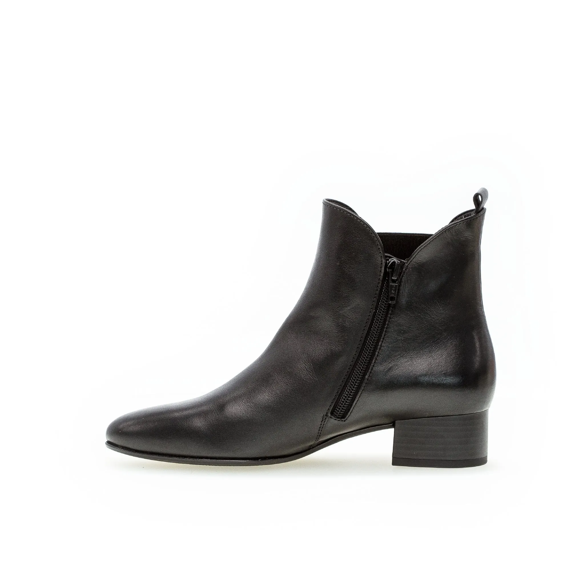 Bottines noires en cuir