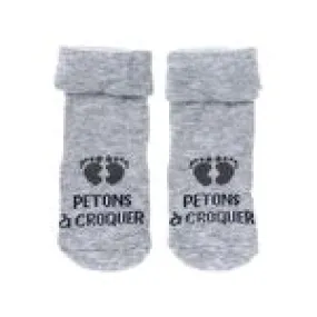 Chaussettes et collants Chaussettes Gris  : Chaussettes et collants . Besson Chaussures