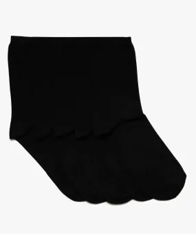 chaussettes hautes coloris uni garcon (lot de 5) noir standard