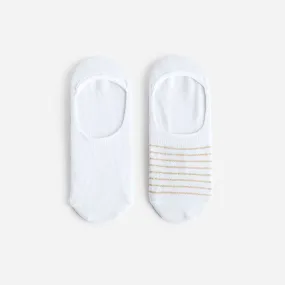 Chaussettes invisibles blanches et à rayures dorées - Chaussettes / Collants Accessoires | ERAM