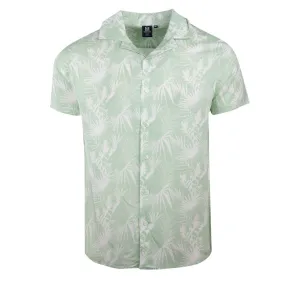 Chemise manches courtes imprimée tropical en viscose Homme BLAGGIO à 