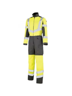 Combinaison de travail Hivi  jaune fluo et gris