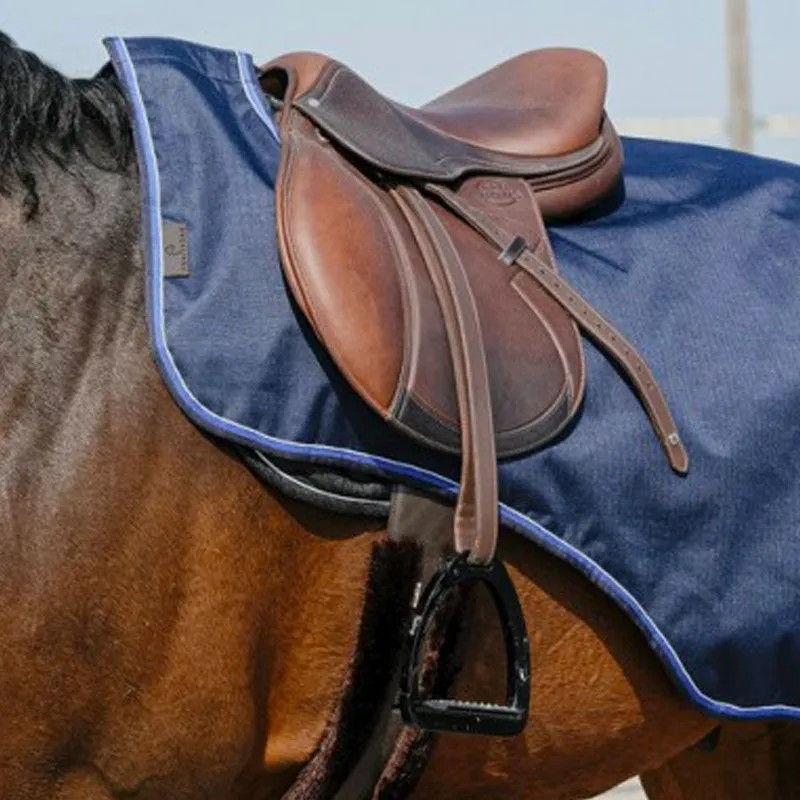 Equithème - Couvre-reins Classic 600D imperméable/ polaire marine