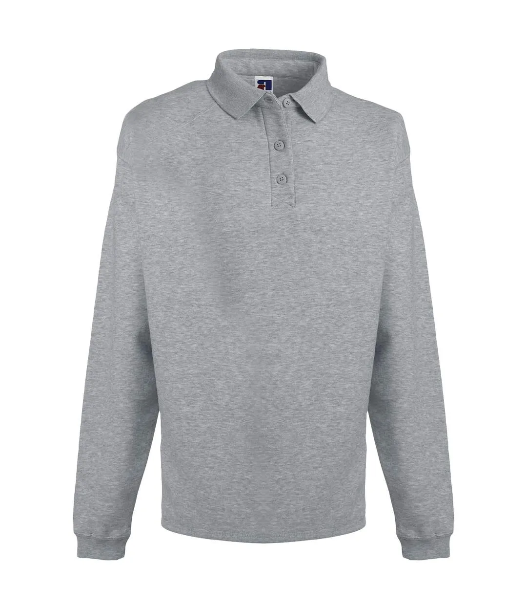 Europe sweatshirt avec col et boutons homme gris Russell