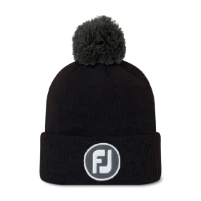 Footjoy - Bonnet Solid Pompom noir - Homme/Femme