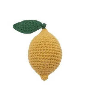 Hochet en crochet - Citron