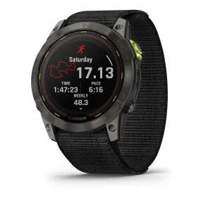 Montre de sport Garmin | Montre GPS multisports pour l'ultra-endurance Garmin Enduro 2 Sapphire Solar Titane Carbon Gray DL