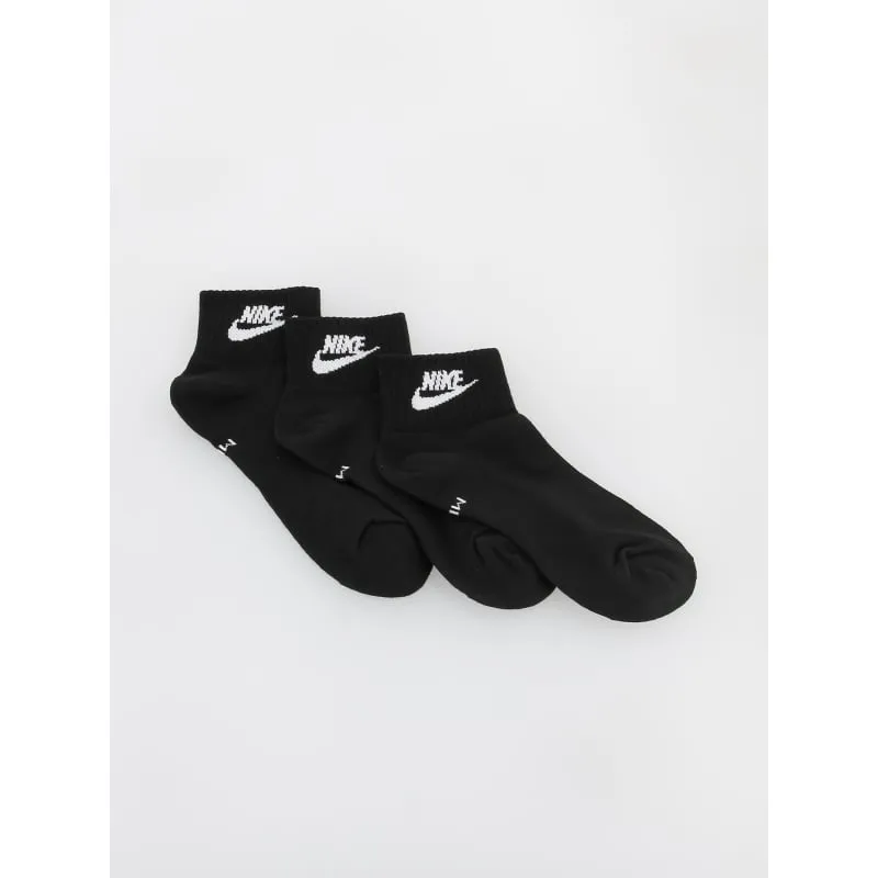 Pack 6 paires de chaussettes hautes rib noir - Hugo | wimod