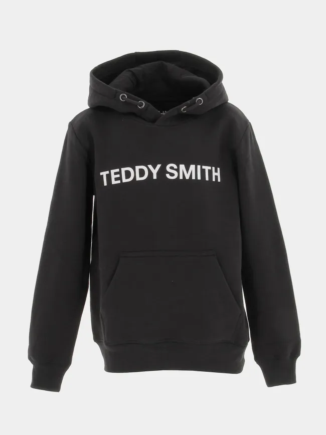 Sweat à capuche david noir enfant - Teddy Smith | wimod