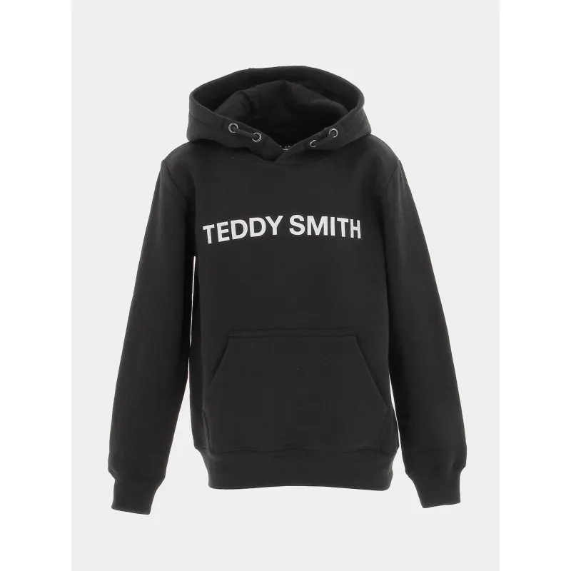 Sweat à capuche david noir enfant - Teddy Smith | wimod