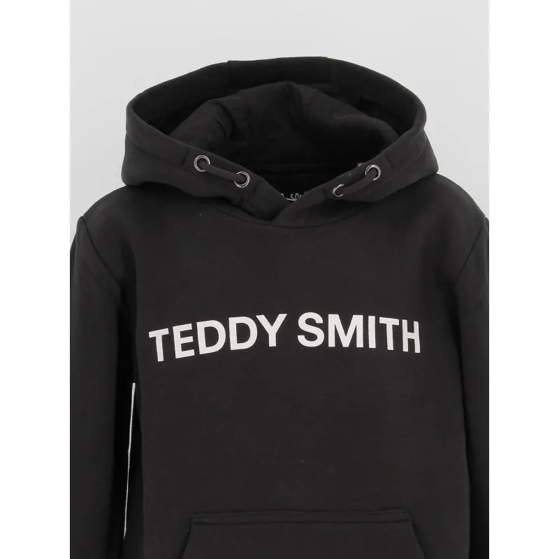 Sweat à capuche david noir enfant - Teddy Smith | wimod