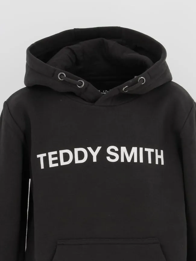 Sweat à capuche david noir enfant - Teddy Smith | wimod