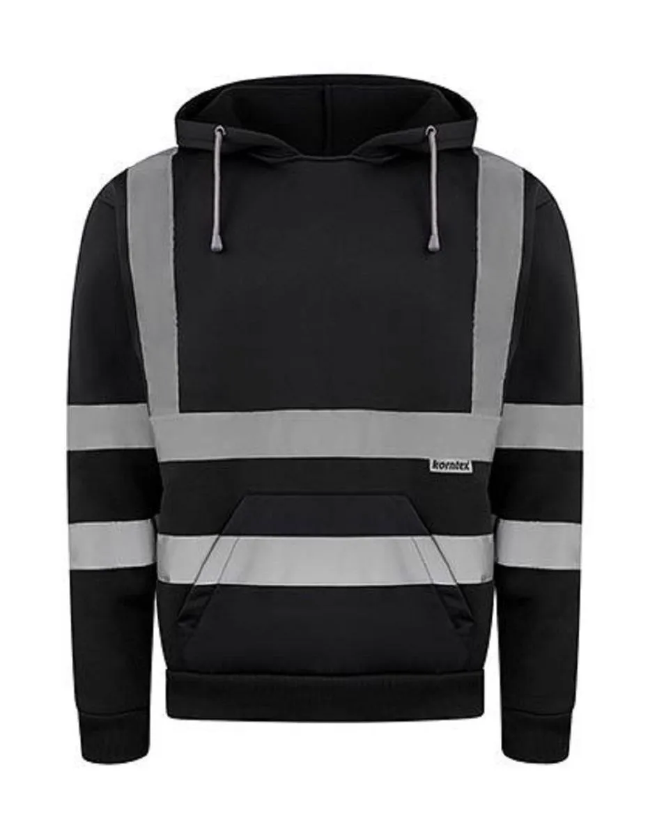 Sweat à capuche haute visibilité - Homme - REF KXHO - noir 