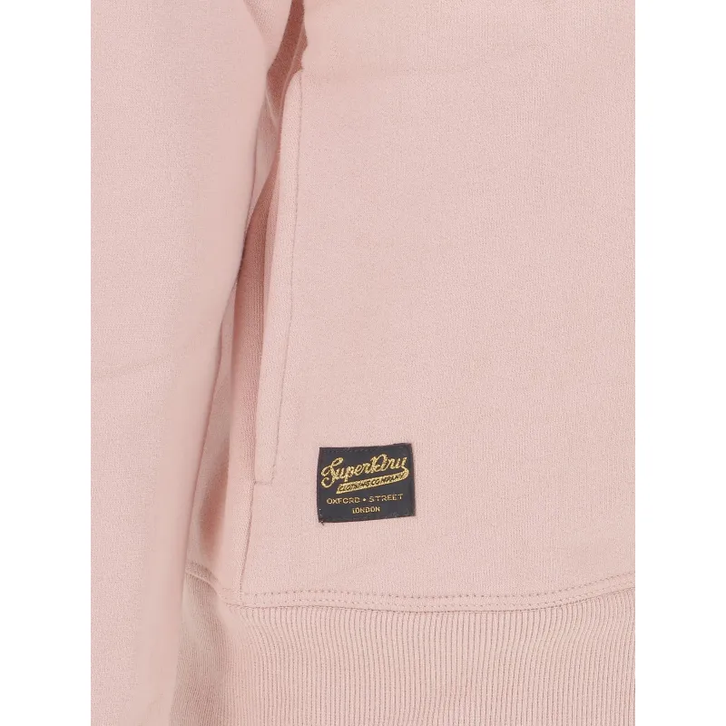 Sweat à capuche metallic logo rose femme - Superdry | wimod