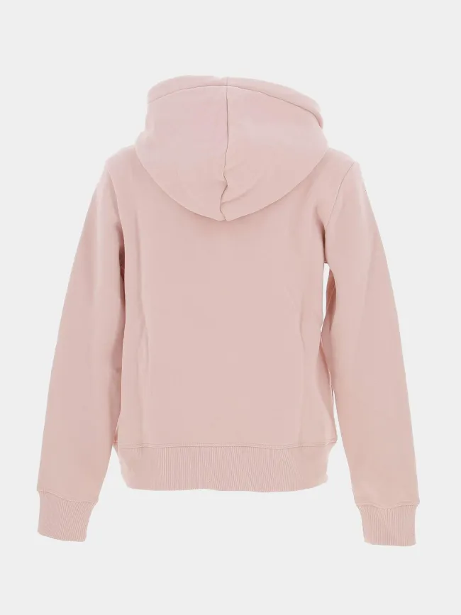 Sweat à capuche metallic logo rose femme - Superdry | wimod