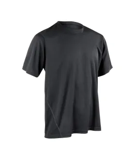 T-shirt sport à manches courtes homme noir Spiro