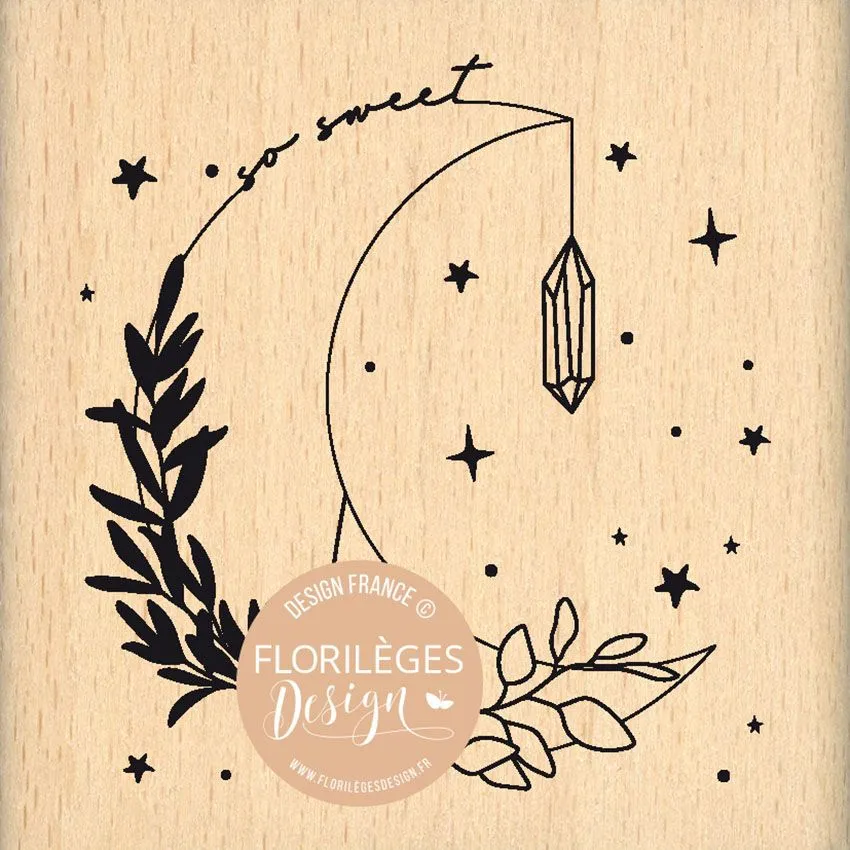 Tampon Bois Florilèges Design Arizona - Sweet Moon