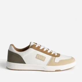 Tennis blanche, beige, camel et kaki - Baskets / Tennis Homme | ERAM