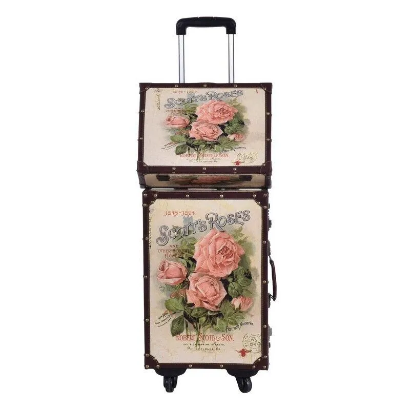 Valise Cabine Fleurie