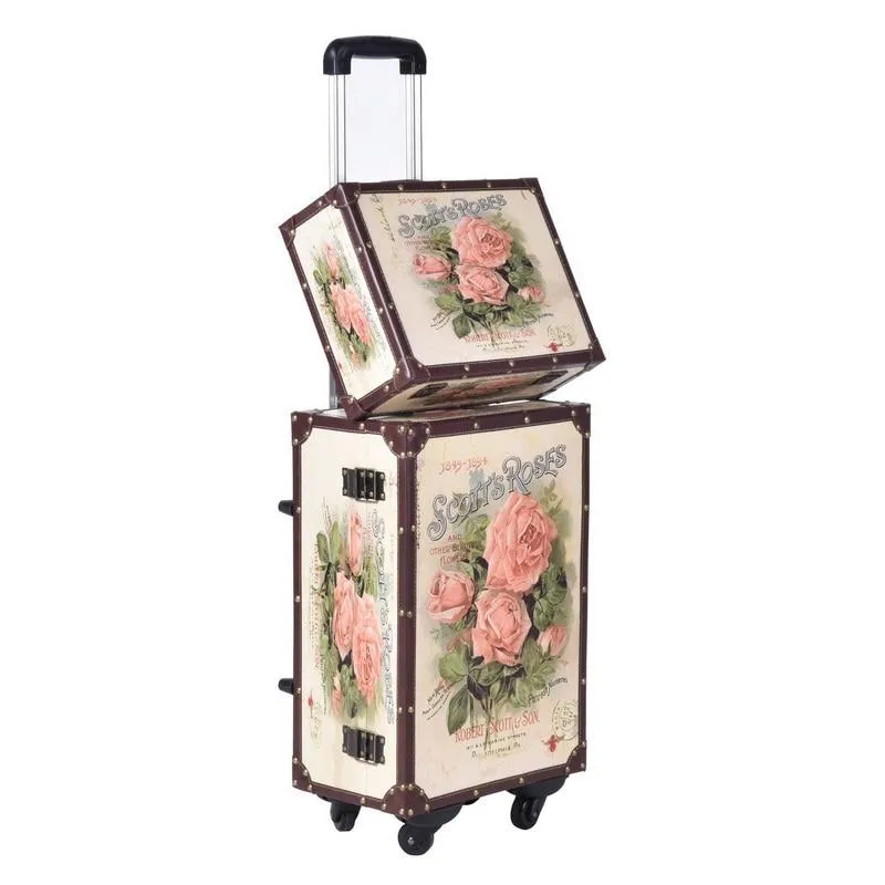 Valise Cabine Fleurie