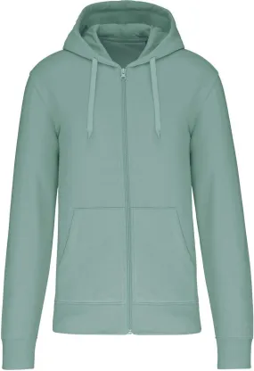 Veste à capuche zippé écoresponsable - homme - K4030 - vert amande 