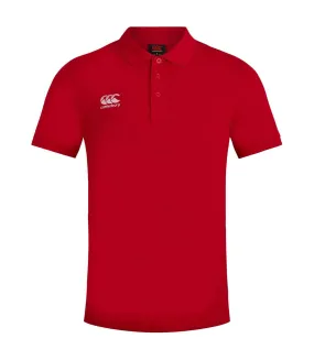 Waimak polo sport à manches courtes homme rouge Canterbury